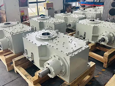 Gearboxes for lithium battery mixing systems