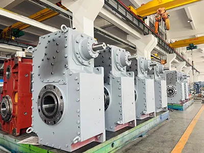 Gearboxes for lithium battery mixing systems