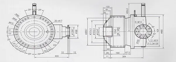 Planetary Speed Reducer for Concrete Mixers